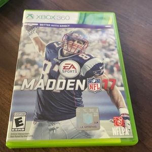 Madden NFL 17 Video Game For The Microsoft Xbox 360 Tested & Complete W/ Inserts